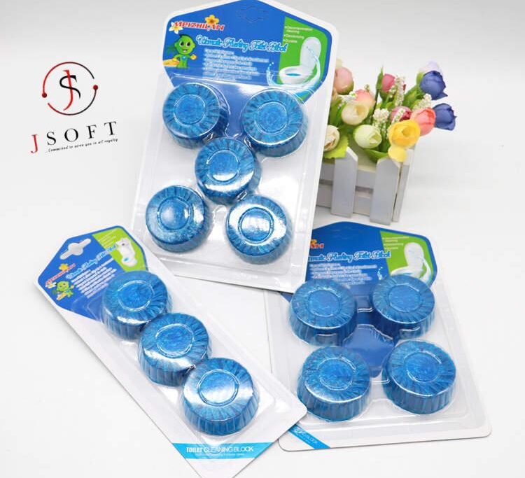 Toilet Cleaning Blocks – Blue Bubble Tablets