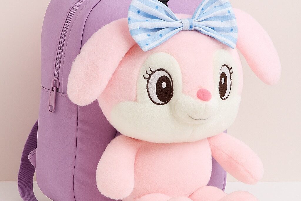 Mini Bunny Plush Backbag for Kids – School & Outings
