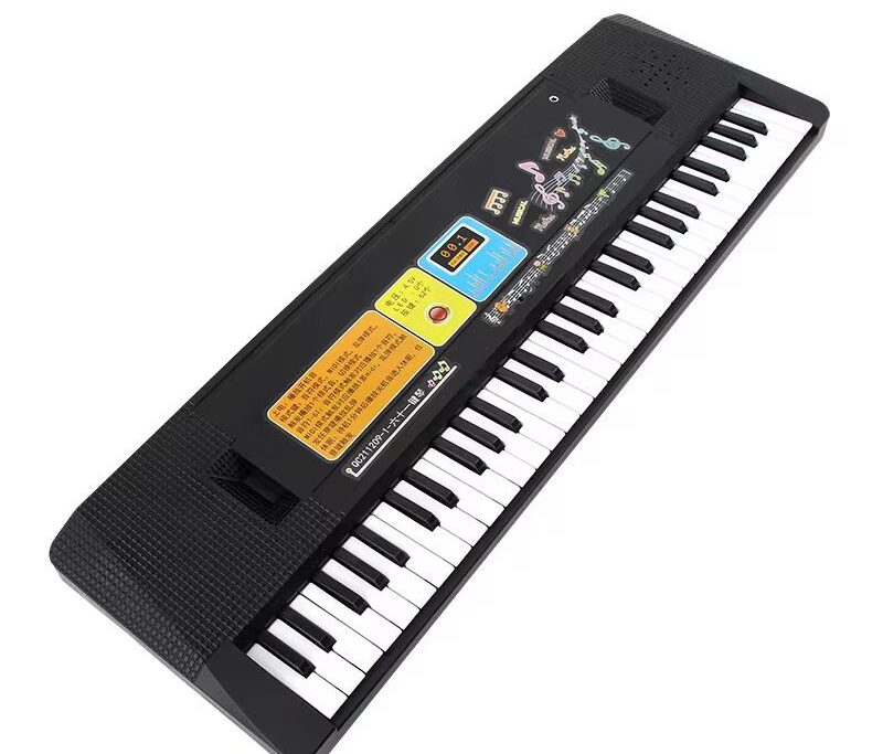 61-Key Electronic Keyboard Piano with Microphone – Kids Learning Musical Instrument with Demo Songs & Battery Power