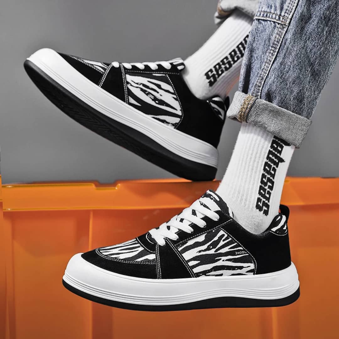 Monochrome Motion Sneakers - Image 2