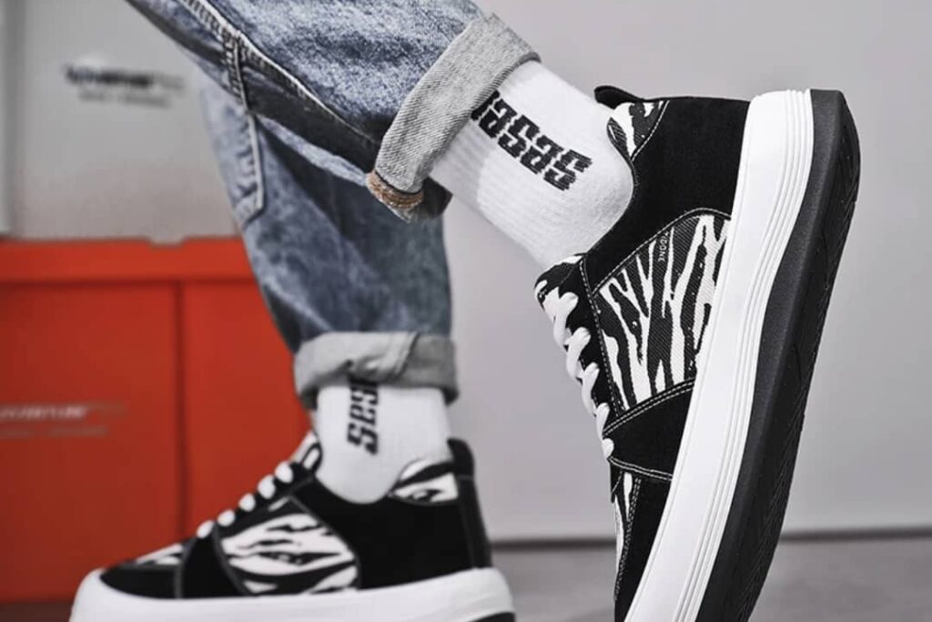 Monochrome Motion Sneakers