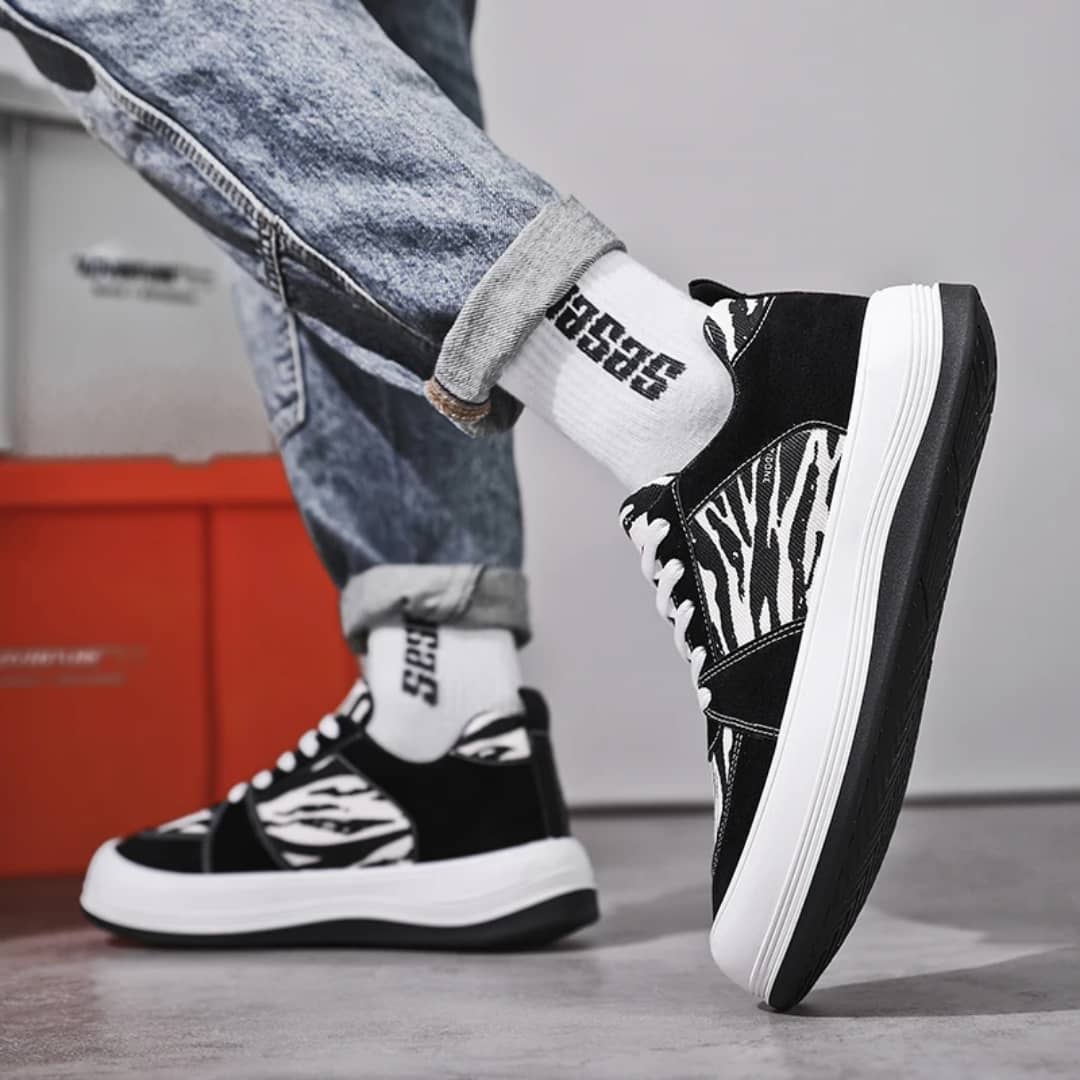 Monochrome Motion Sneakers