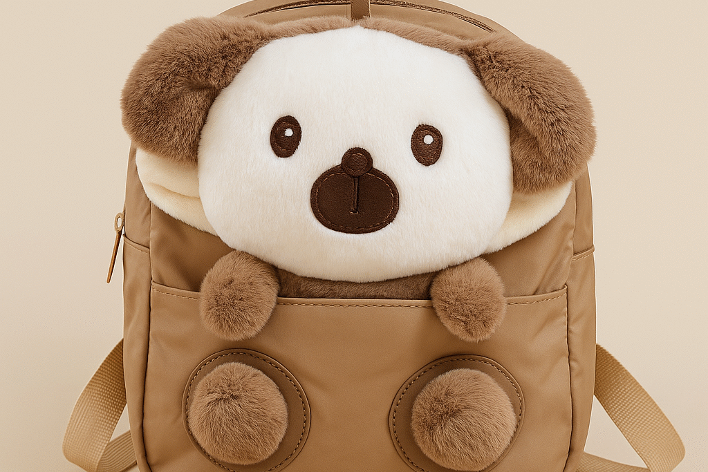 Adorable Pup Plush Backpack