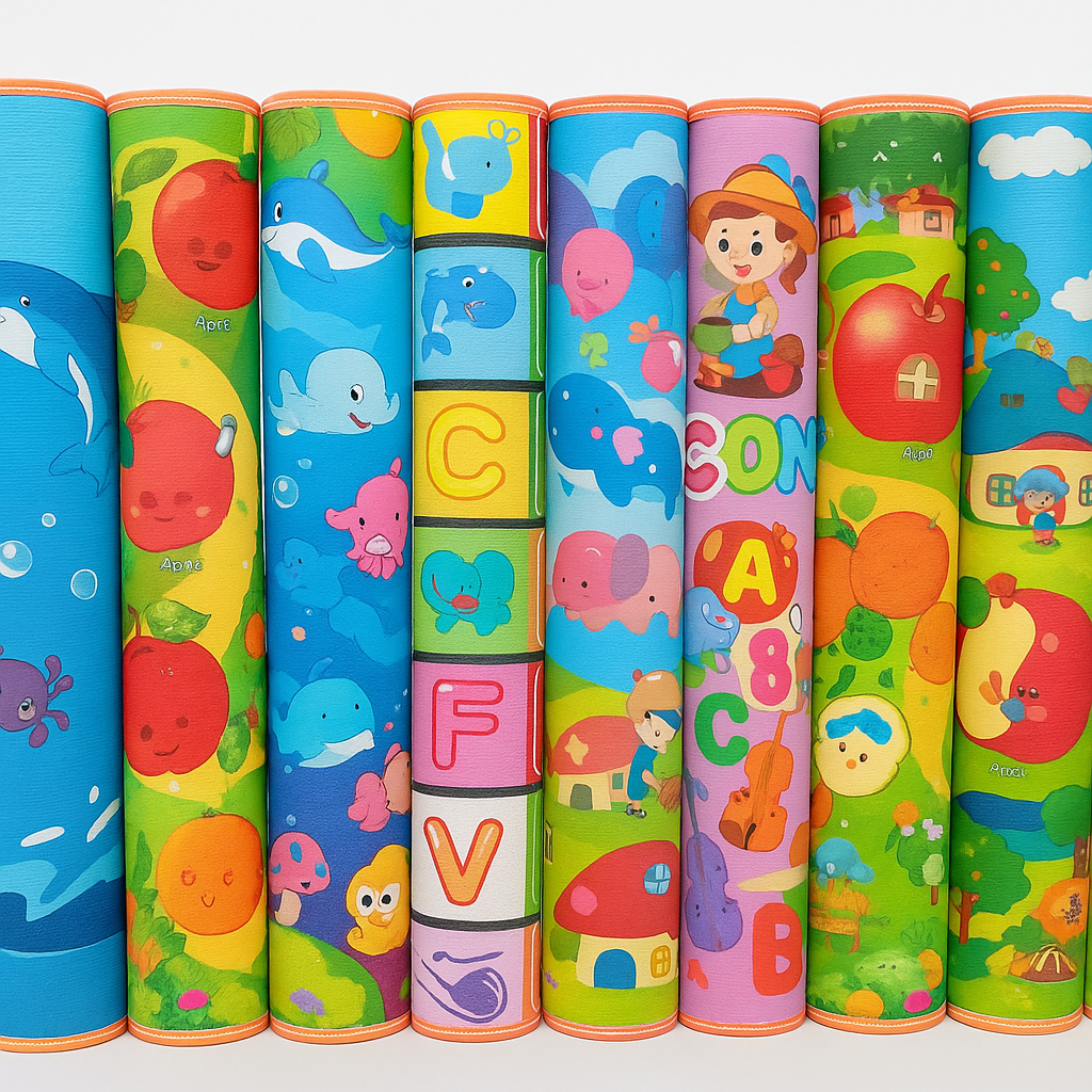 Extra Large Kids Play Mat – Thick, Waterproof & Reversible Baby Activity Mat | Soft Foam Floor Mat for Playroom & Nursery