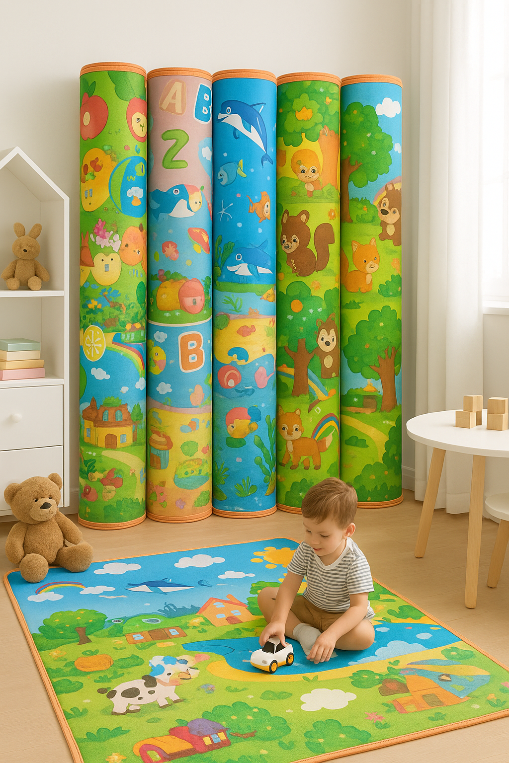 Extra Large Kids Play Mat – Thick, Waterproof & Reversible Baby Activity Mat | Soft Foam Floor Mat for Playroom & Nursery - Image 2