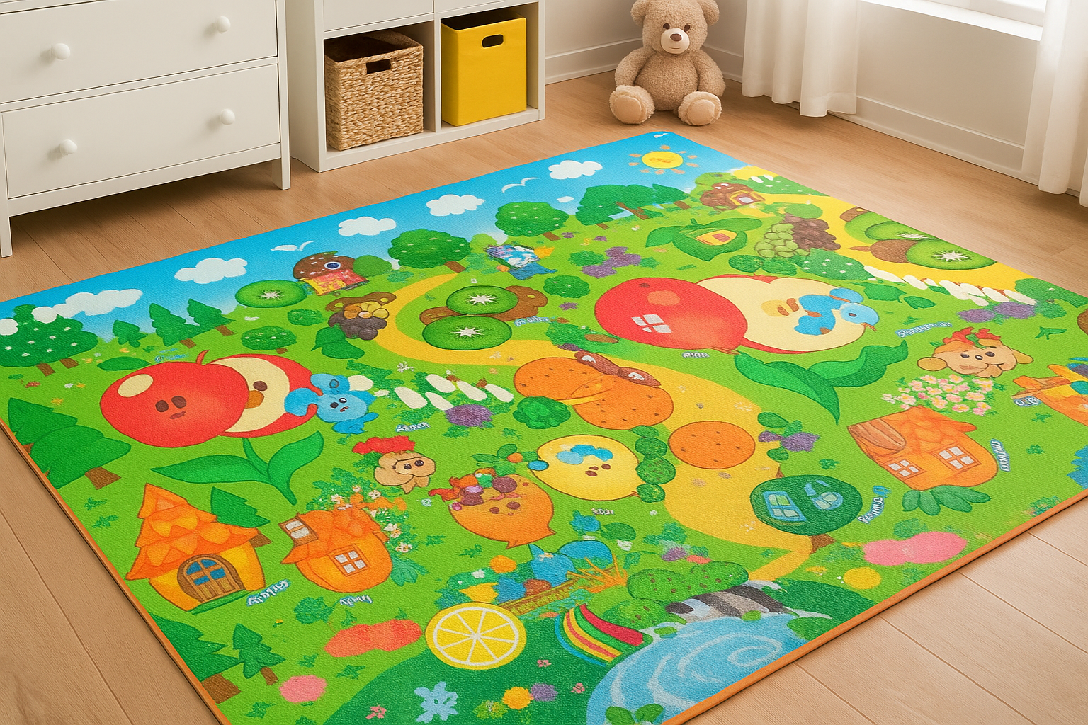 Extra Large Kids Play Mat – Thick, Waterproof & Reversible Baby Activity Mat | Soft Foam Floor Mat for Playroom & Nursery - Image 4