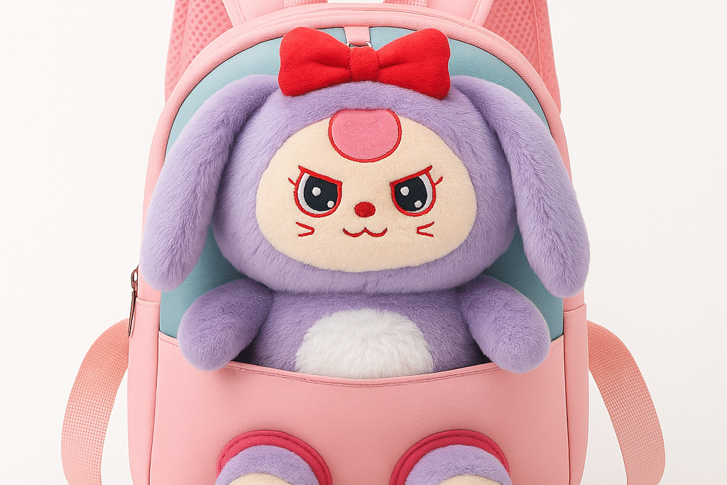 Cute Bunny Plush Backpack for Kids – Soft Toy School & Outing Bag