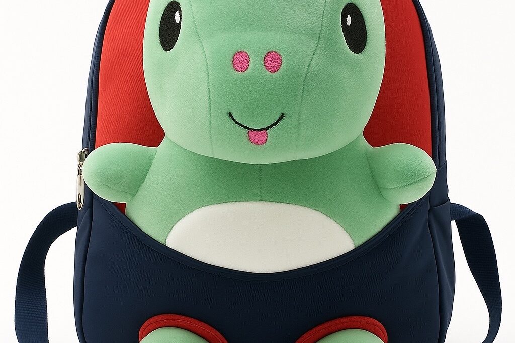 Cute Dino Plush Backpack for Kids – Soft Toy School Bag for Toddlers & Nursery