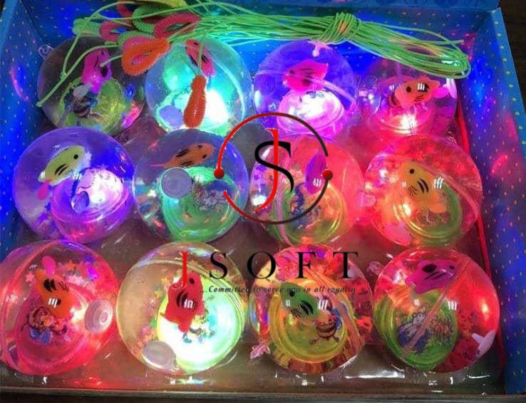 LED Crystal Glow Balls – Light-Up Bouncing Balls for Kids, Parties & Christmas Decorations - Image 2