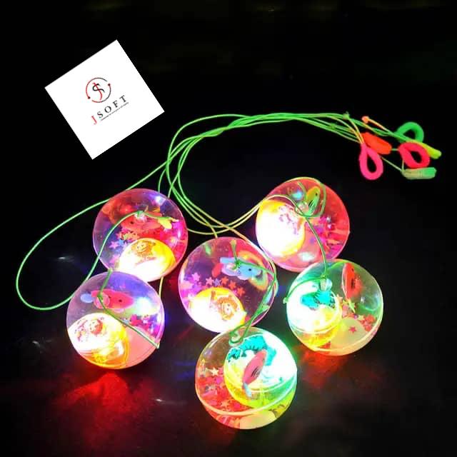 LED Crystal Glow Balls – Light-Up Bouncing Balls for Kids, Parties & Christmas Decorations