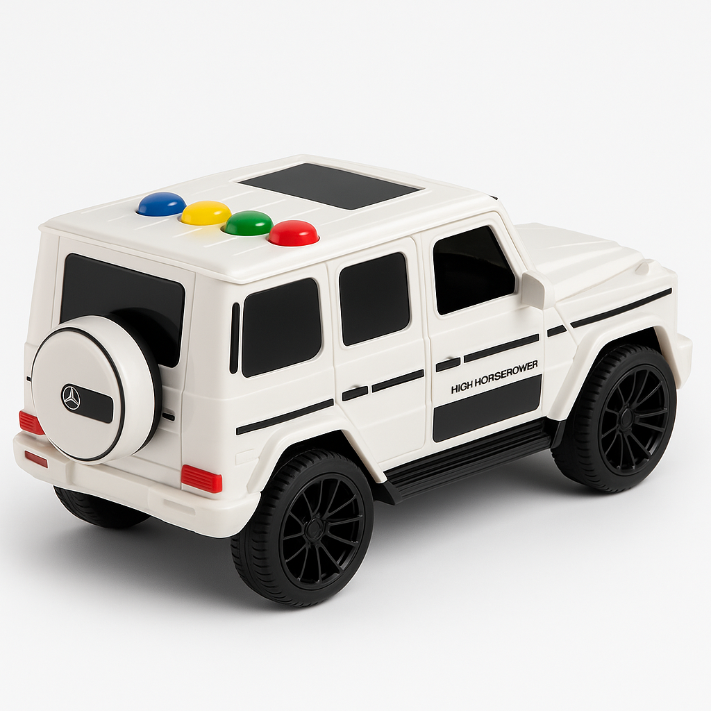 Kids Off-Road G-Class Toy Car with Lights & Sounds – Freewheel Model Jeep, Openable Doors, Durable Design (Ages 2+) - Image 3