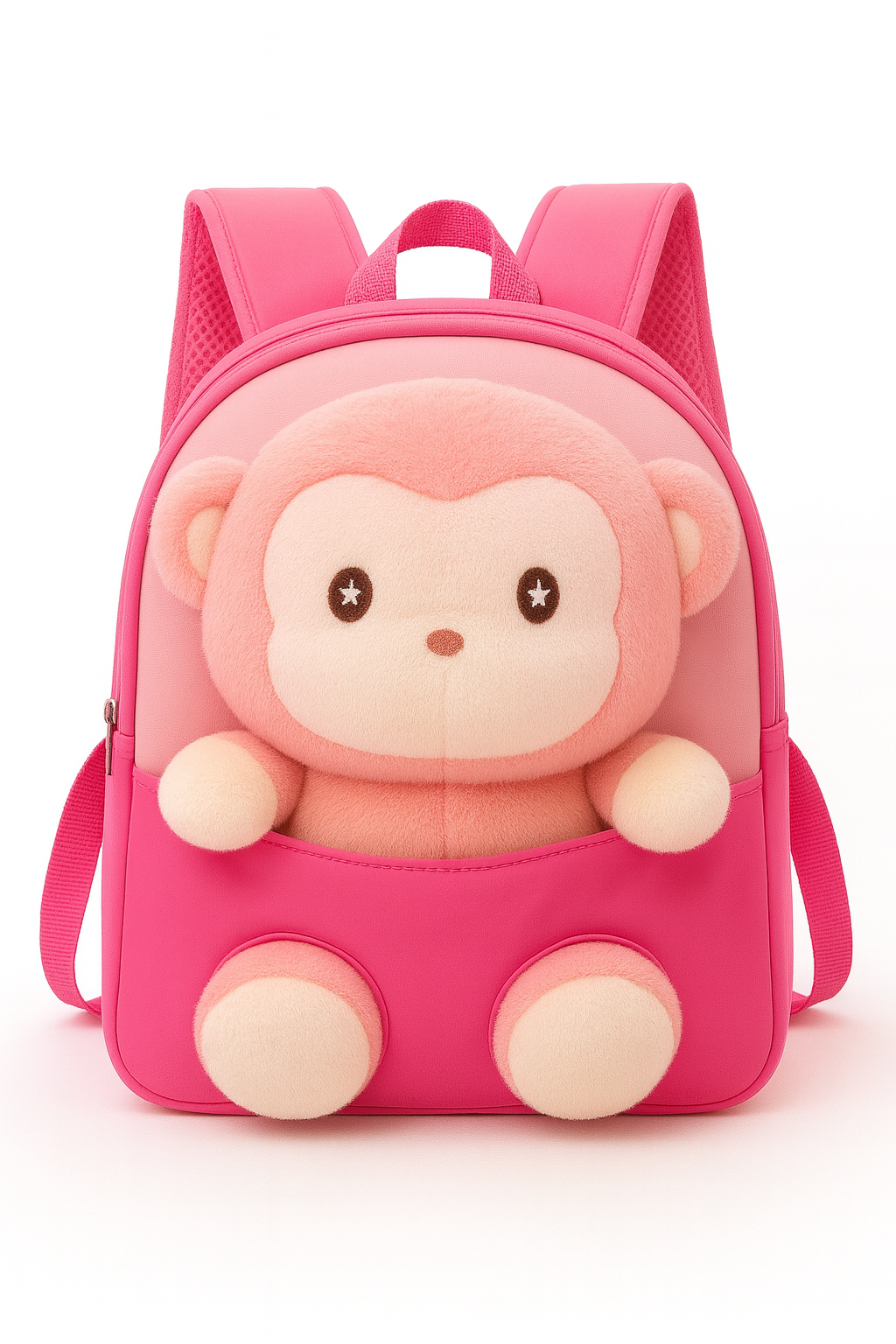 Pink Backpack with Various Plush Designs – School & Travel Bag for Toddlers - Image 7