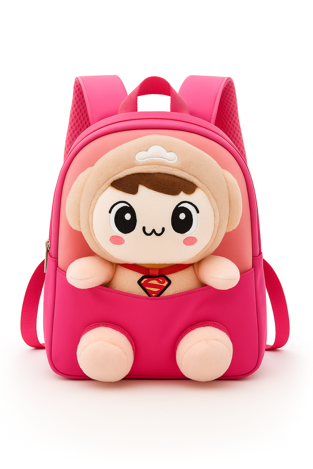 Pink Backpack with Various Plush Designs – School & Travel Bag for Toddlers - Image 5