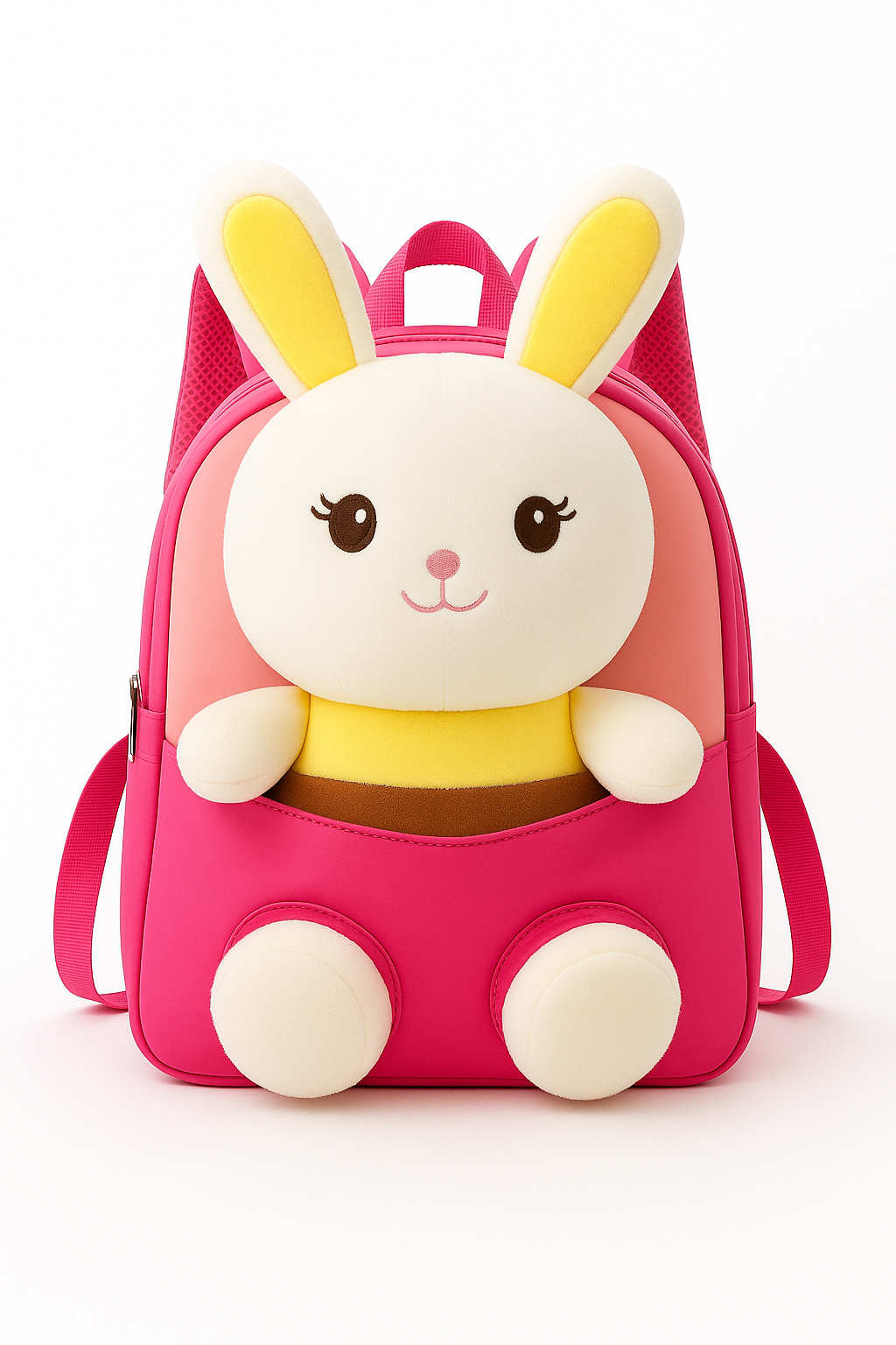 Pink Backpack with Various Plush Designs – School & Travel Bag for Toddlers - Image 6