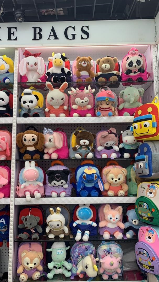 Pink Backpack with Various Plush Designs – School & Travel Bag for Toddlers - Image 2