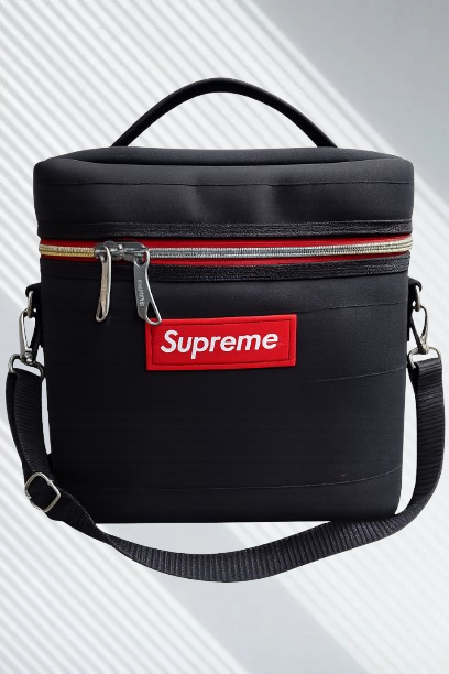 Handmade durable lunch bag.