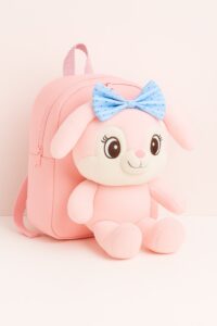 Adorable Plush Bunny Backpack babypink - Copy