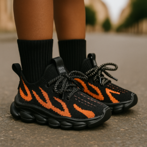Kids AeroKnit Sneakers orange - Copy